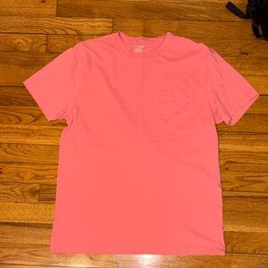 J. Crew Short Sleeve Pocket Tee - Coral Pink
